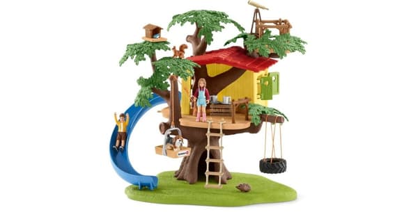 Trehytte for små eventyrere, Schleich