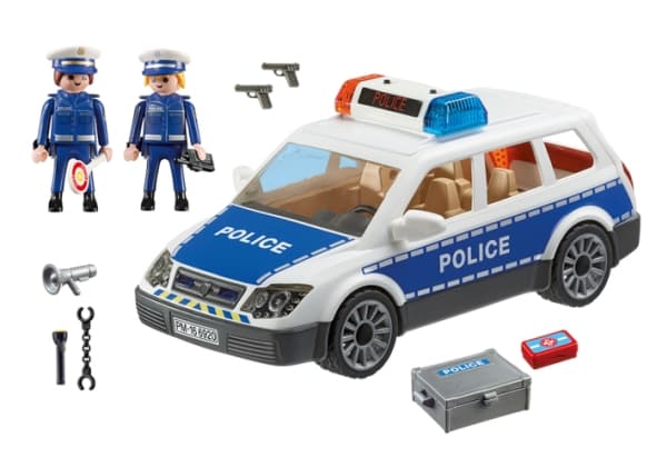Playmobil Squad Car with Lights and Sound, Action/ Eventyr, 4 år, AAA, Flerfarget, Plast