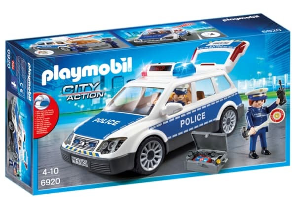 Playmobil Squad Car with Lights and Sound, Action/ Eventyr, 4 år, AAA, Flerfarget, Plast