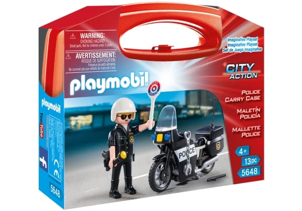 Playmobil City Action Police Carry Case, 4 år, Flerfarget, Plast