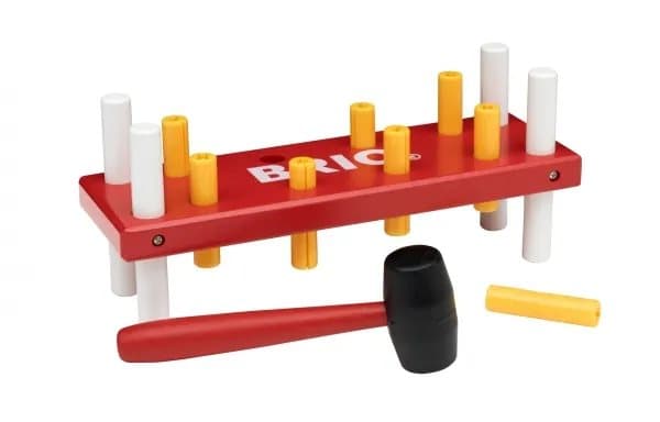 BRIO 30525 Pounding Bench - Red