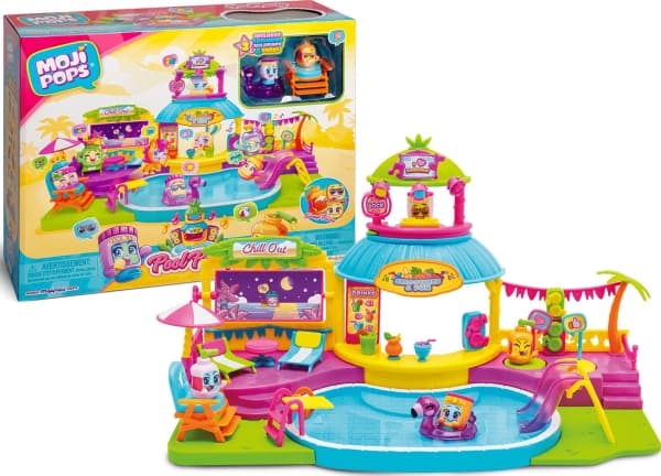 MagicBox Moji Pops Pool Party, Pool Party, 3 år, Flerfarget, Plast