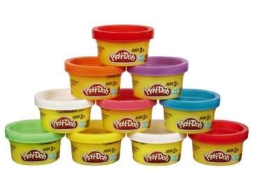 Play-Doh 22037EU6 kulutustavaroiden muovaus Muovailuvaha 348 g Musta, Sininen, Vihreä, Magenta, Oranssi, Vaaleanpunainen, Punainen, Keltainen 10 kpl