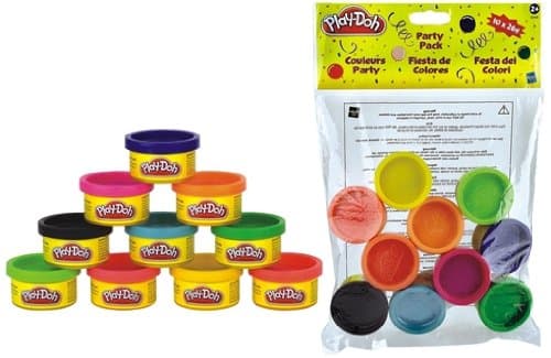 Play-Doh 22037EU6 kulutustavaroiden muovaus Muovailuvaha 348 g Musta, Sininen, Vihreä, Magenta, Oranssi, Vaaleanpunainen, Punainen, Keltainen 10 kpl