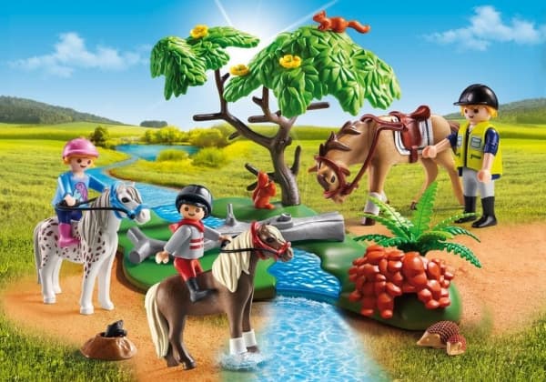 Playmobil Country Horseback Ride, Djur, Country Horseback Ride, 4 År, Multifärg