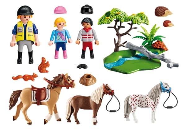 Playmobil Country Horseback Ride, Djur, Country Horseback Ride, 4 År, Multifärg