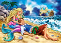 Miniatyrbild 2 av 2: Castorland Puzzle Little Mermaid 120 elementów (261562)