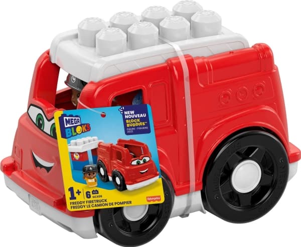 MEGA BLOKS Brandbilen Freddy, Byggsats, 1 År, Plast, 6 styck, 673,6 g