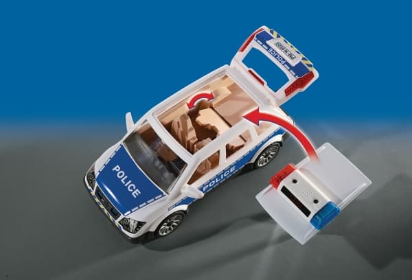 Playmobil Squad Car with Lights and Sound, Action/ Eventyr, 4 år, AAA, Flerfarget, Plast
