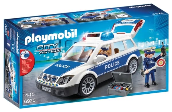 Playmobil Squad Car with Lights and Sound, Action/ Eventyr, 4 år, AAA, Flerfarget, Plast