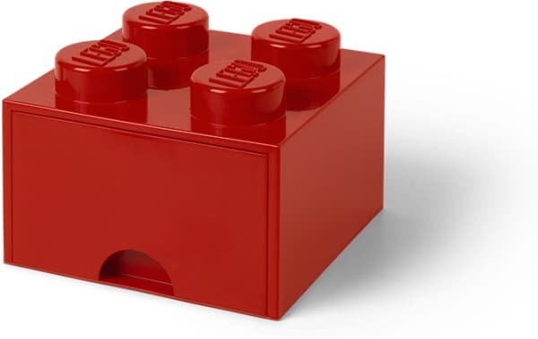 LEGO Room Kööpenhaminan tiililaatikko 4 laatikkoa punainen (RC40051730)