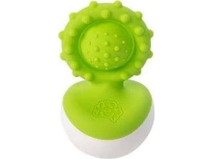 Fat Brain Toys Dimpl Wobl Teether Green