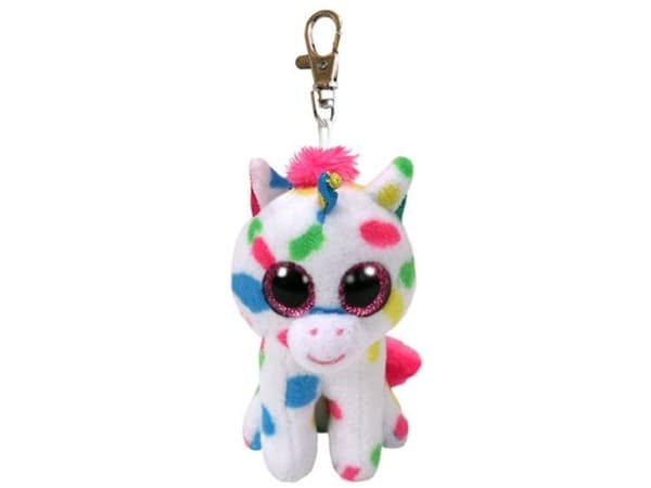 TY Beanie Boos Harmonie nyckelring - Nyckelring med färgad enhörning
