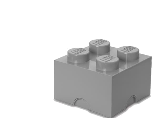 LEGO Oppbevaringskloss 4 - väri harmaa