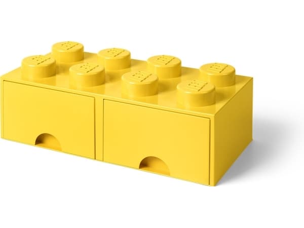 LEGO Brick Laatikko 8 keltainen, säilytyslaatikko