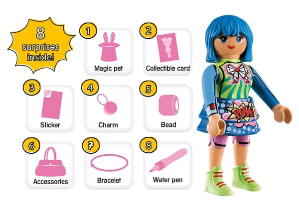 Playmobil Clare - Comic World, 7 År, Multifärg, Plast