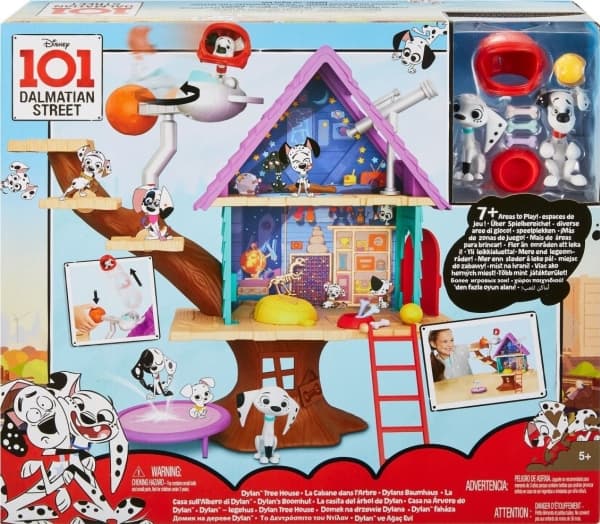 Mattel 101 Dalmatians Figure Set Dylan's Tree House (GDL88)