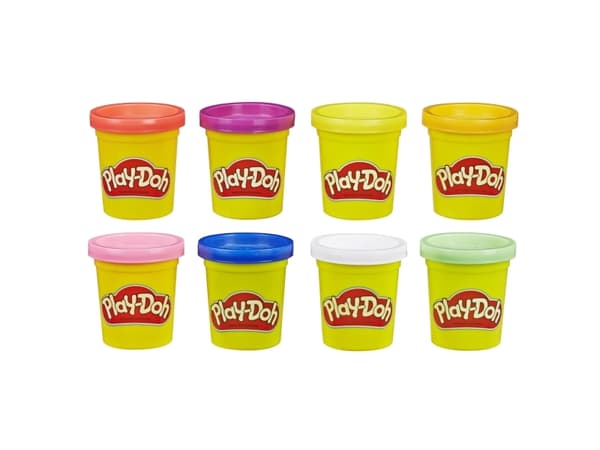 Play-Doh Rainbow -muovailuvaha, 8 kappaleen pakkaus, myrkytön, 8 väriä