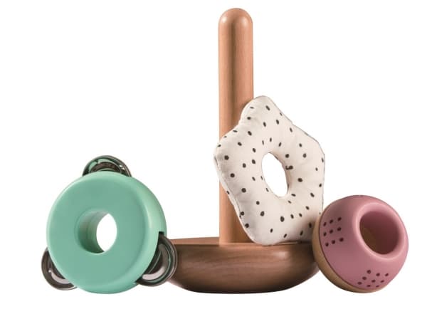 HAPE wooden toy Stacking Tower, E8502B