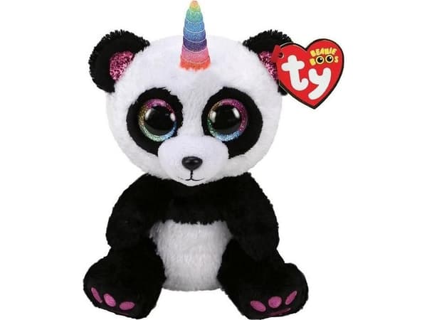 TY BEANIE BOOS Paris panda with horn 15cm 36307