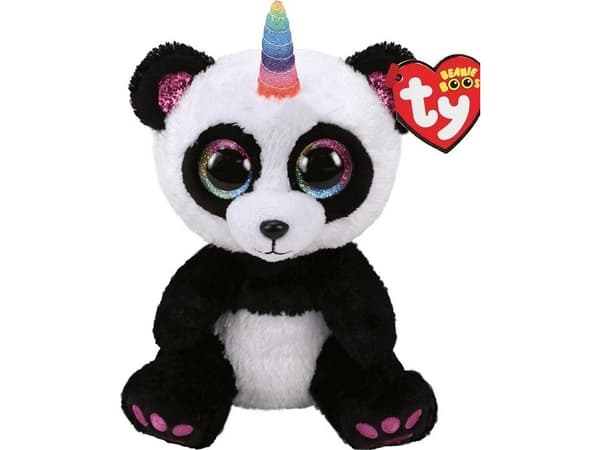 TY BEANIE BOOS Paris panda with horn 15cm 36307