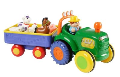 HB Farm Tractor w Trailer B/O-Traktor med vagn