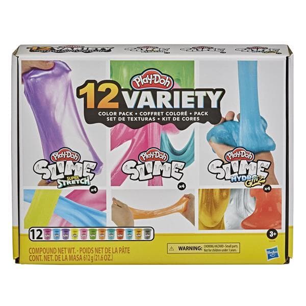Play-Doh Slime 12 Variety Color Pack- Play-Doh- Slime