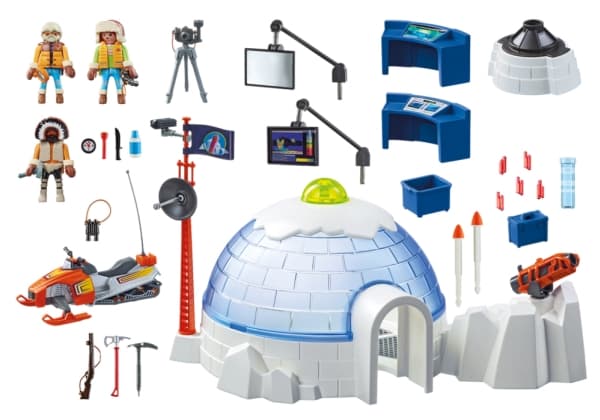 Playmobil Sports & Action Arctic Expedition Headquarters, Action/ Eventyr, 4 år, Flerfarget, 10 år, 3 stykker, 1,5 V
