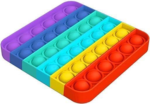 2-pak Pop It Fidget Toy Original - Rainbow - CE-godkendt