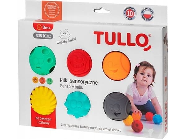 TULLO Aistipallot, hymiöt 6 kpl Tullo