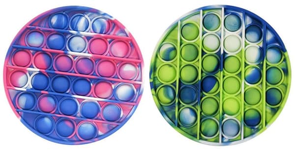 2-pak Pop It Fidget Toy Original - Flerfarvet - NYT