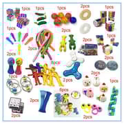 Favor 74 stk. Fidget Set Pack til børn Pop it Stresskugle