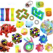 Favor 74 stk. Fidget Set Pack til børn Pop it Stresskugle
