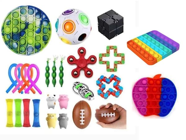 26 stk Fidget Pop it legetøjspakke til børn og voksne