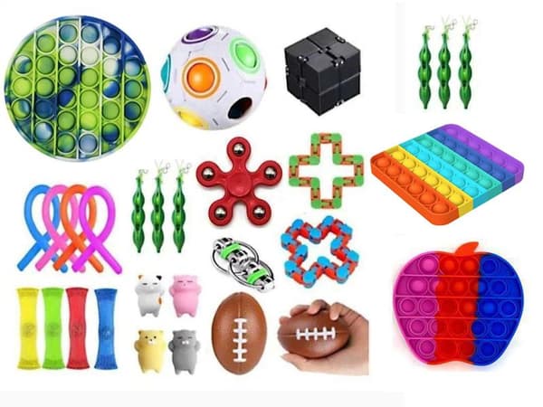 29 stk Fidget Pop it legetøjspakke til børn og voksne