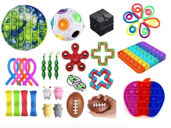38 stk Fidget Pop it legetøjspakke til børn og voksne
