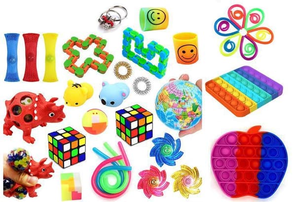Favor 38 stk. Fidget Set Pack til børn Pop it Stresskugle