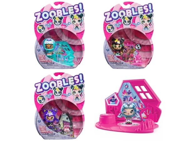 Zoobles Girl Happytat 1 pack