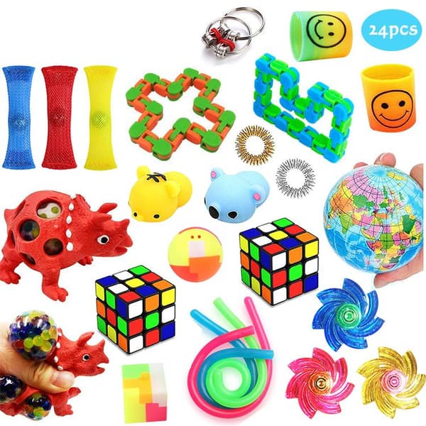 PRO 48 stk Fidget Pop it legetøjspakke til børn og voksne