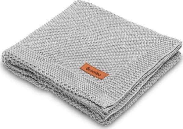 Sensillo BOMULLSTEPP 100X80 GRÅ 4323/5473