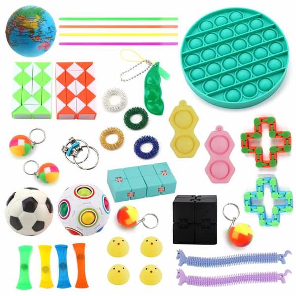 Fidget Toys - Legetøjspakke til voksne og børn - 36 stykker grøn popcirkel