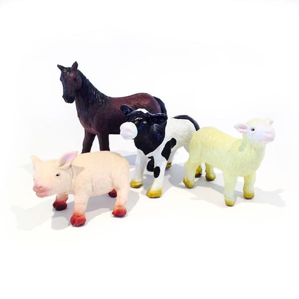 Bondgårdsdjur av latex - giftfria barnleksaker från Green rubber toys