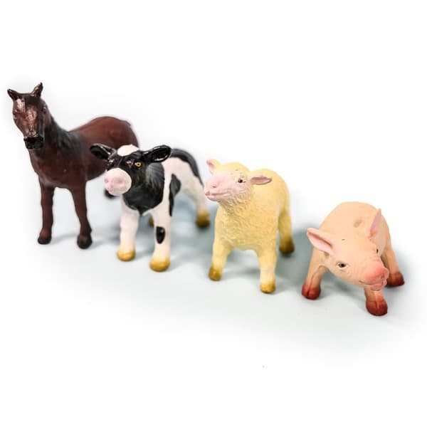 Bondgårdsdjur av latex - giftfria barnleksaker från Green rubber toys