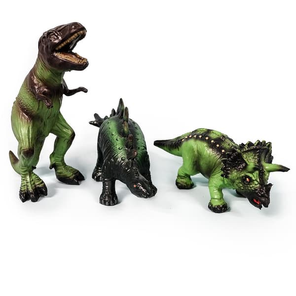 Dinosaurier leksaker av naturgummi - Green rubber toys