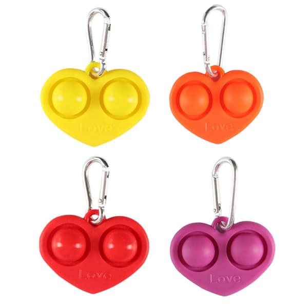 Slittåligt Hjärta Fidget Toy Pop It Simple Dimple