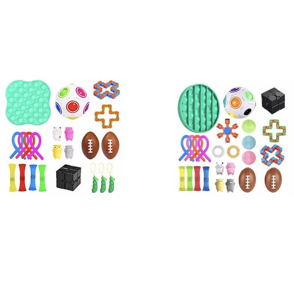 Fidget Toys Pop It Simple Dimple Stressboll 22-Pack / 25-Pack