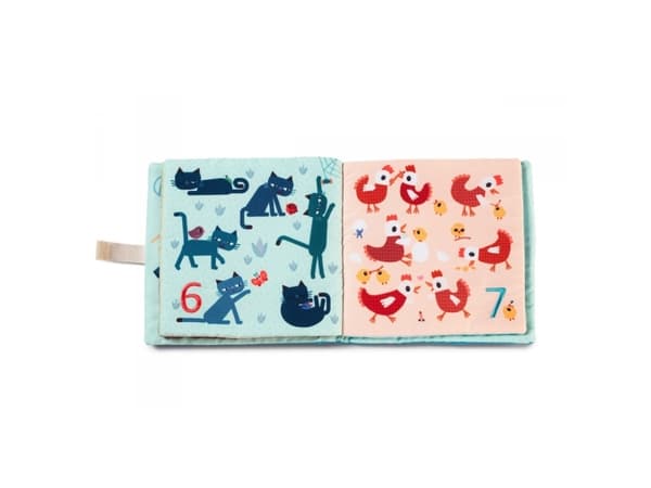 Lilliputiens 1,2,3… count book, Tygbok, 1,5 År, Polyester