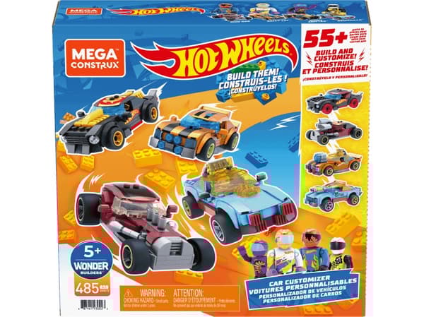 MEGA Construx Hot Wheels Car Customizer, Byggesett, 5 år, 485 stykker, 650 g