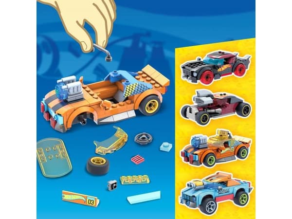 MEGA Construx Hot Wheels Car Customizer, Byggesett, 5 år, 485 stykker, 650 g