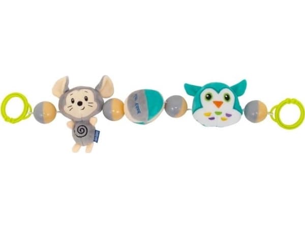 Mouse and owl stroller rattle EF-TE-8544-48